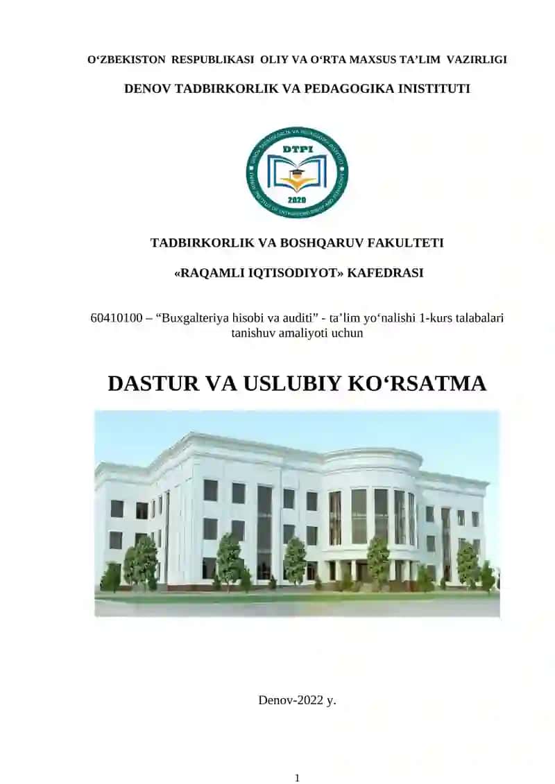 Buxgalteriya hisobi va auditi