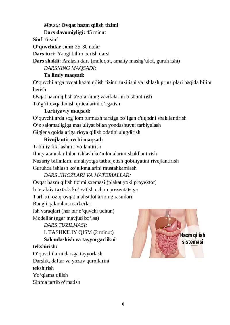 Ovqat hazm qilish tizimi 1