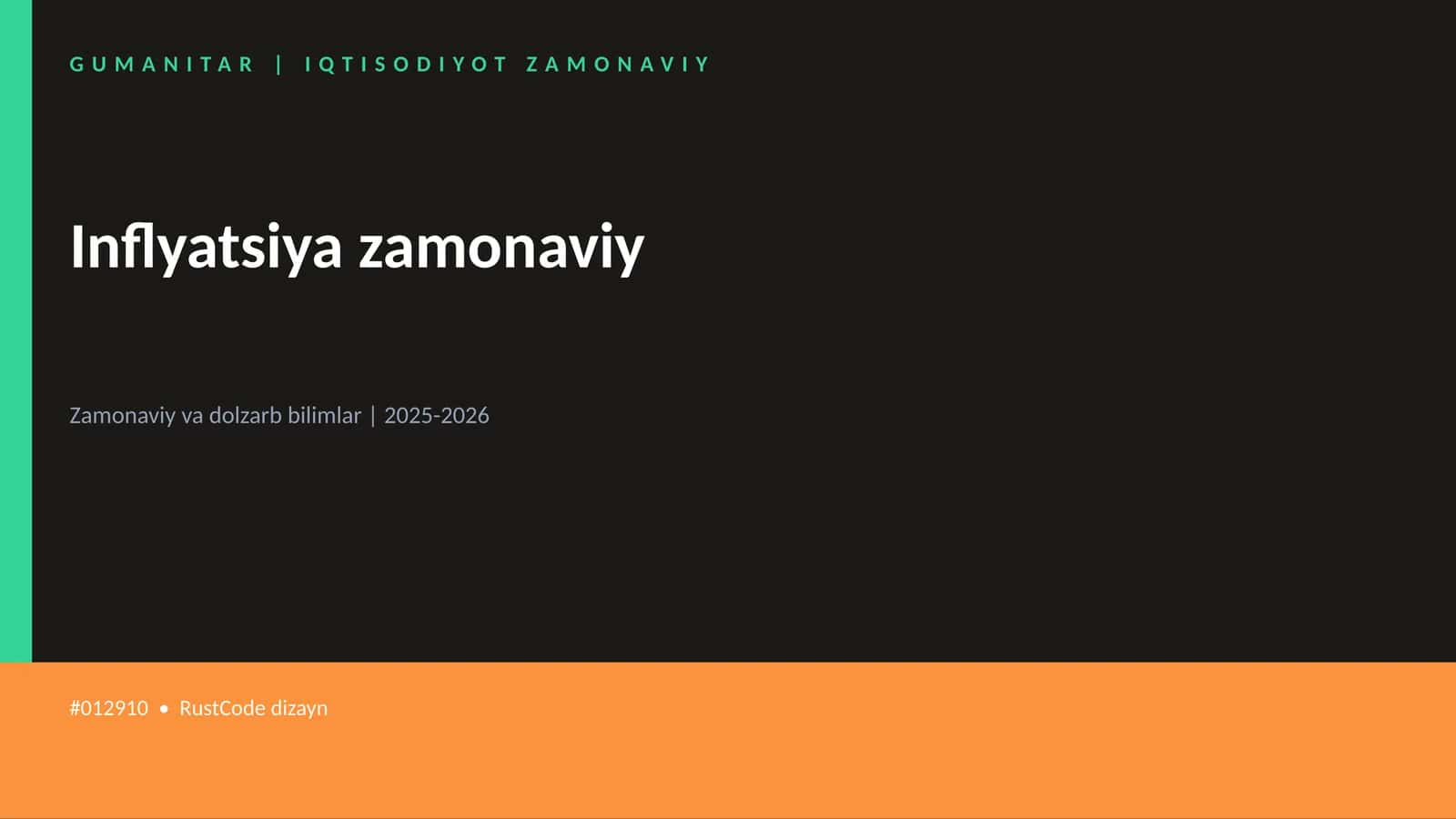 Inflyatsiya zamonaviy 1