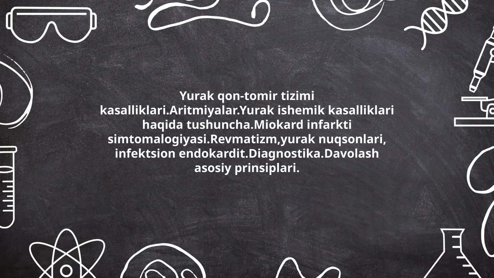Yurak qon-tomir tizimi kasalliklari 1