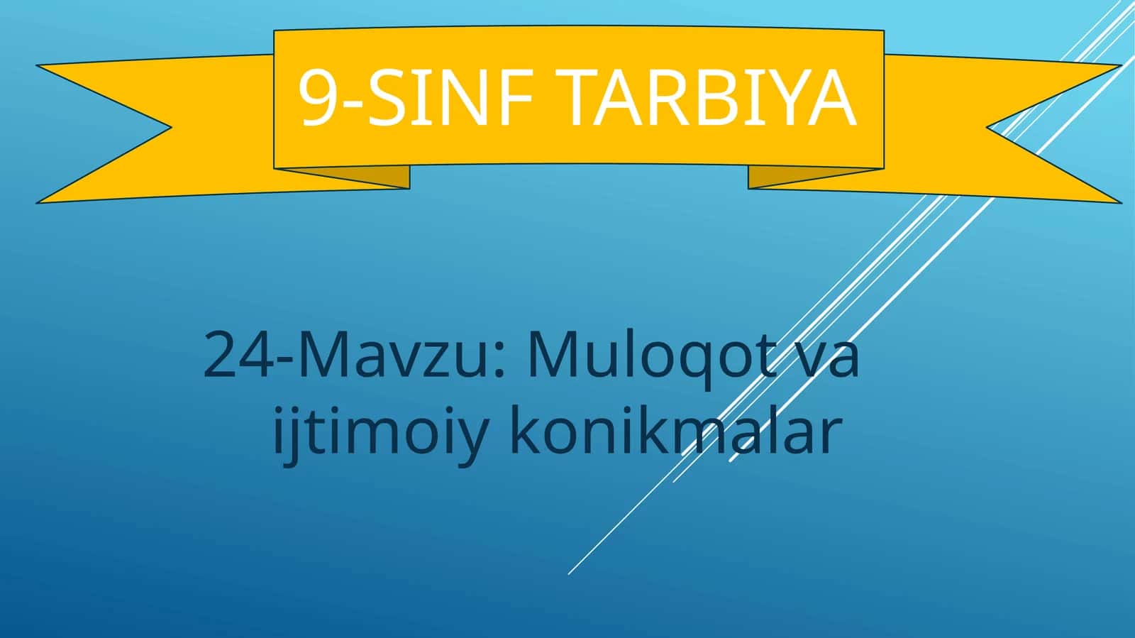 9-sinf Tarbiya 1