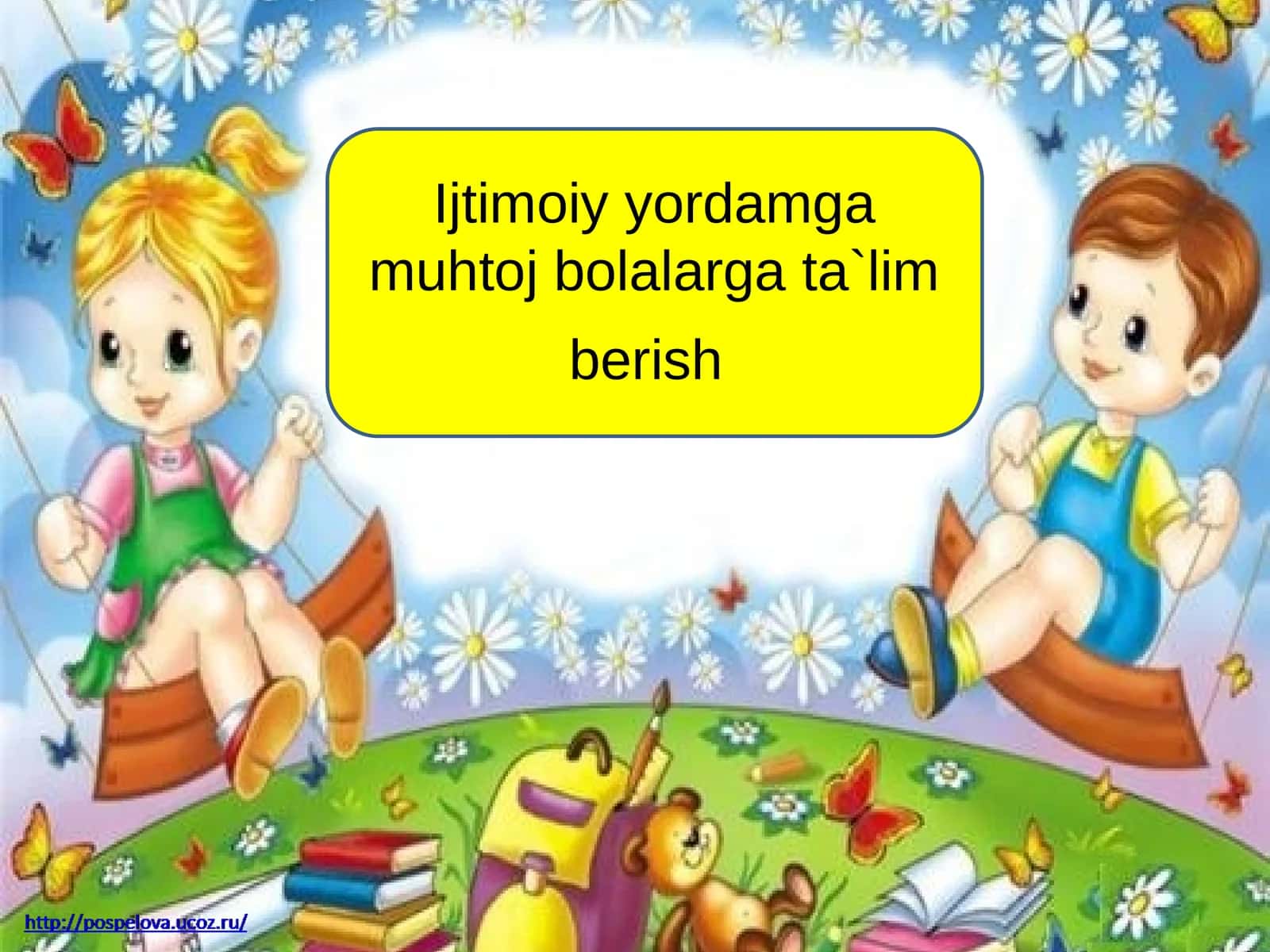 Ijtimoiyyordamga muhtoj bolalarga ta'lim berish 1