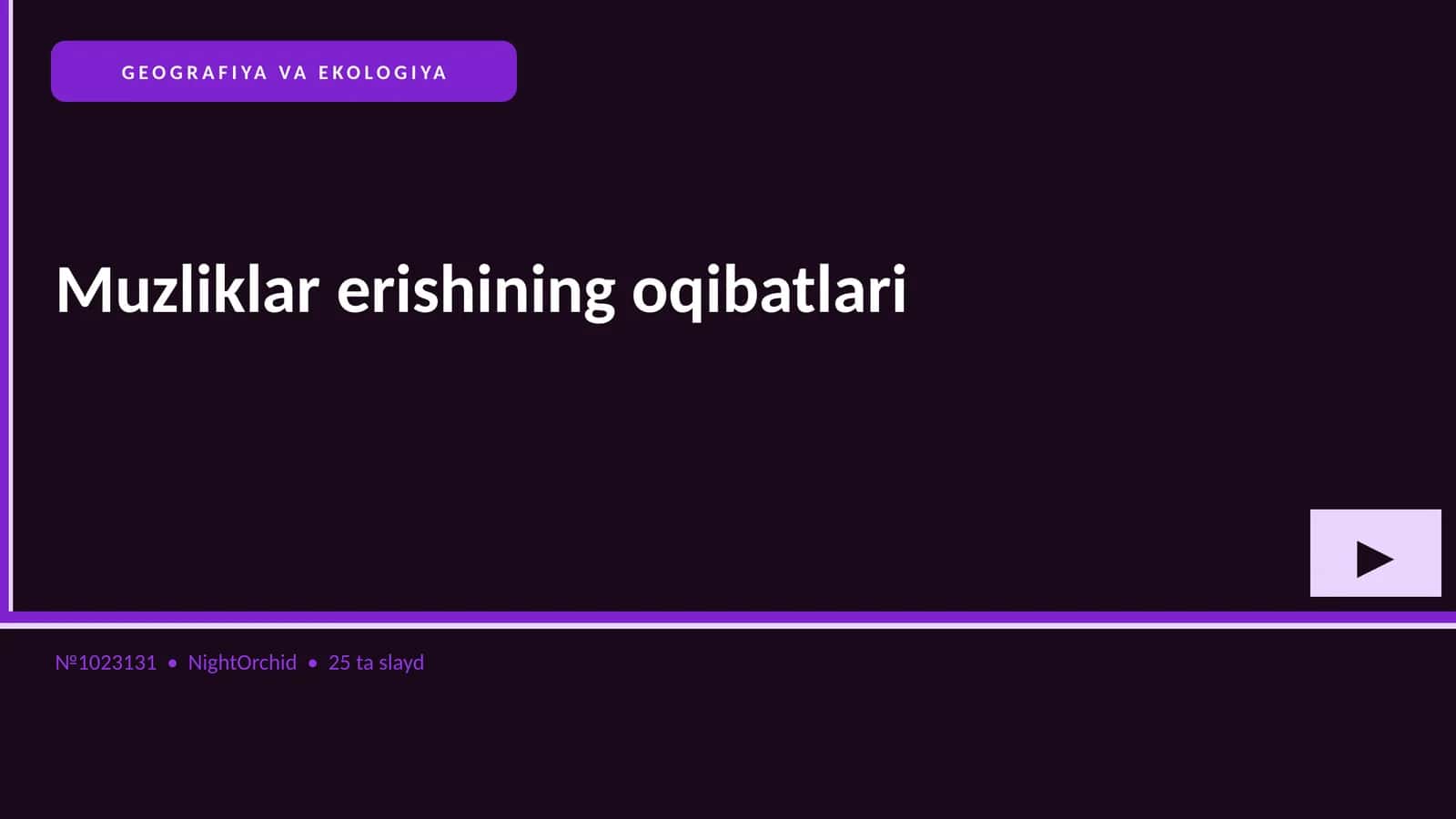 Muzliklar erishining oqibatlari 1