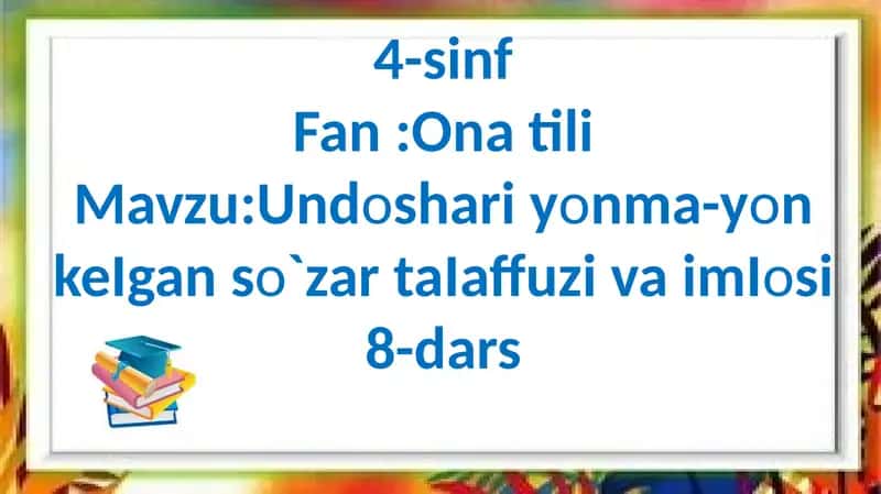 Undoshariyonma-yonkeIganso`zartaIaffuzivaimIosi 1