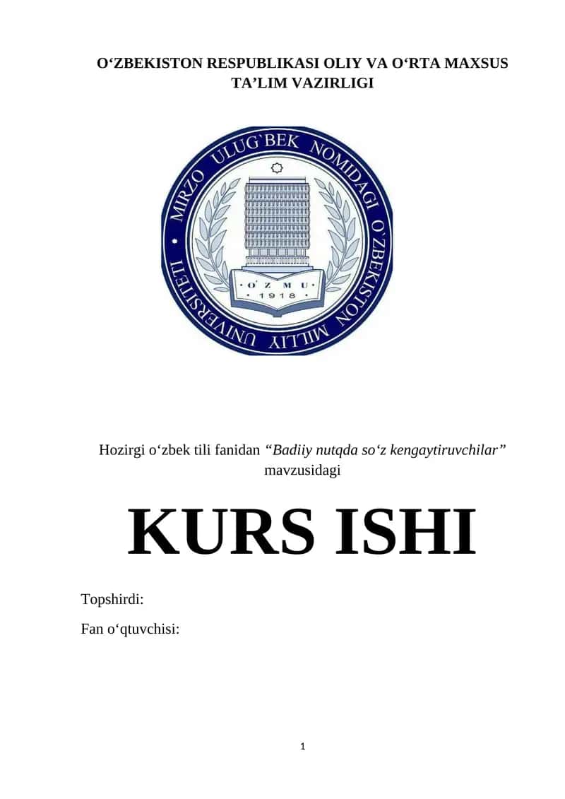 Badiiy nutqda so‘z kengaytiruvchilar 1