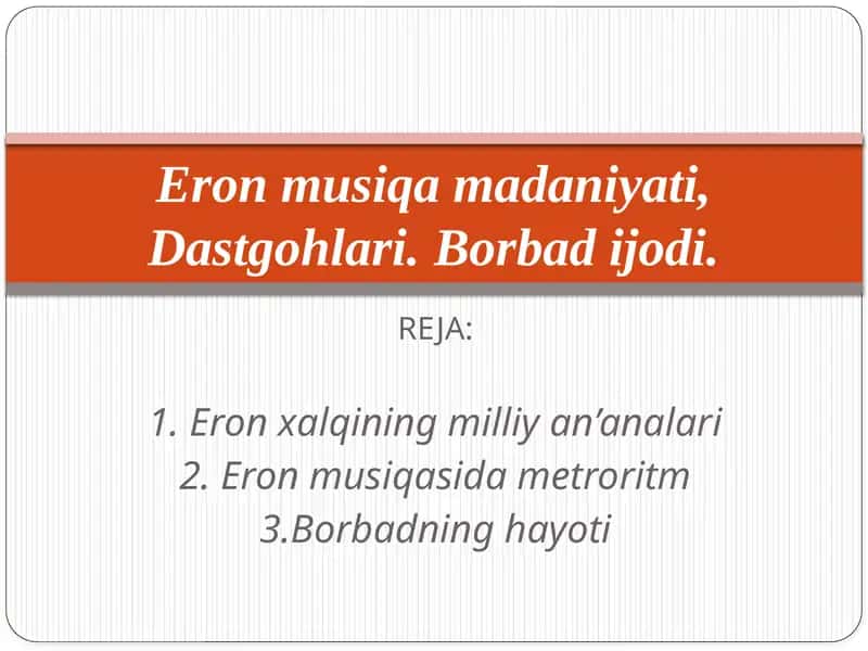 Eronxalqining milliyan’analari 1