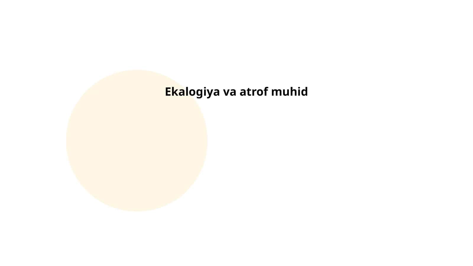 Ekologik muvozanat 1