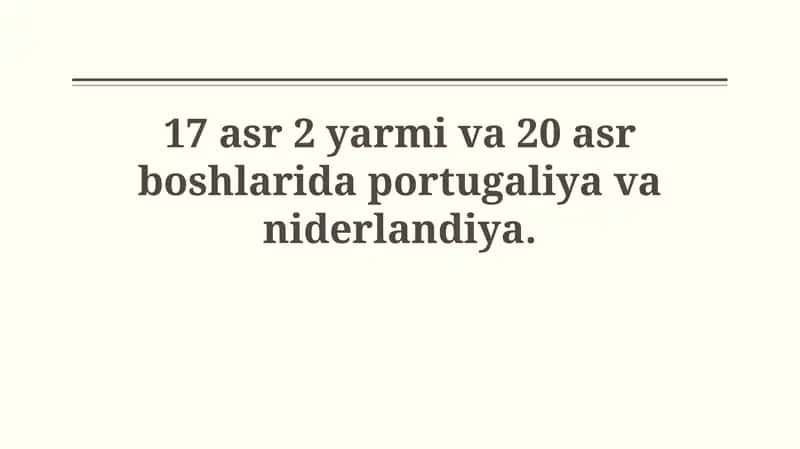 Gollandiya "Oltin asr" davri 1