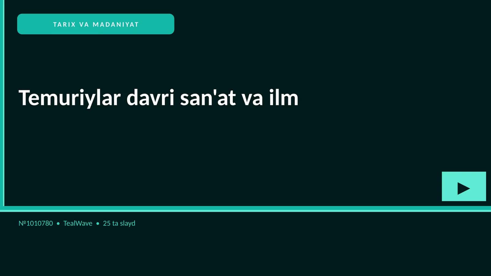 Temuriylar davri san'at va ilm 1