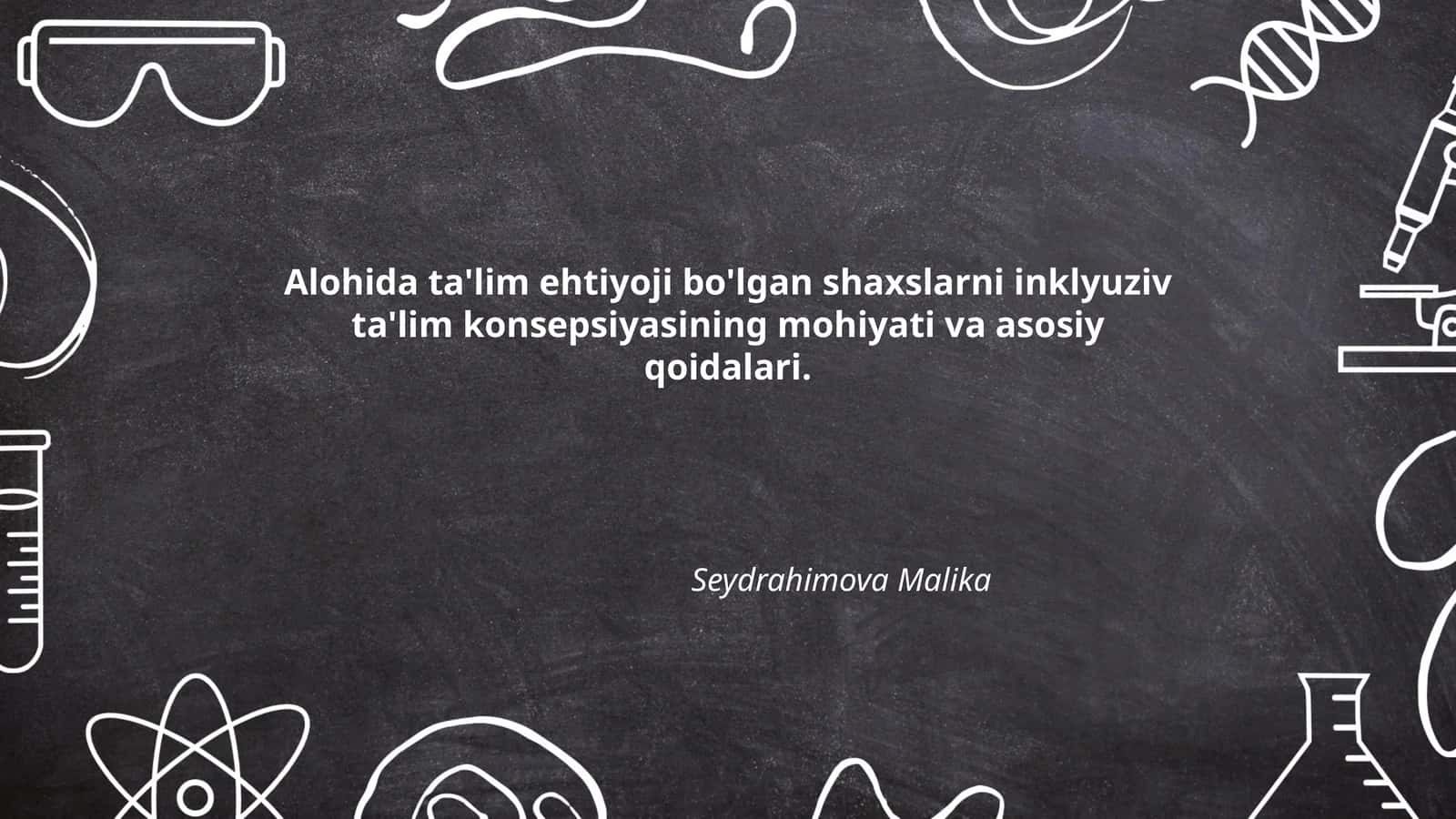 Inklyuziv ta'lim konsepsiyasi 1