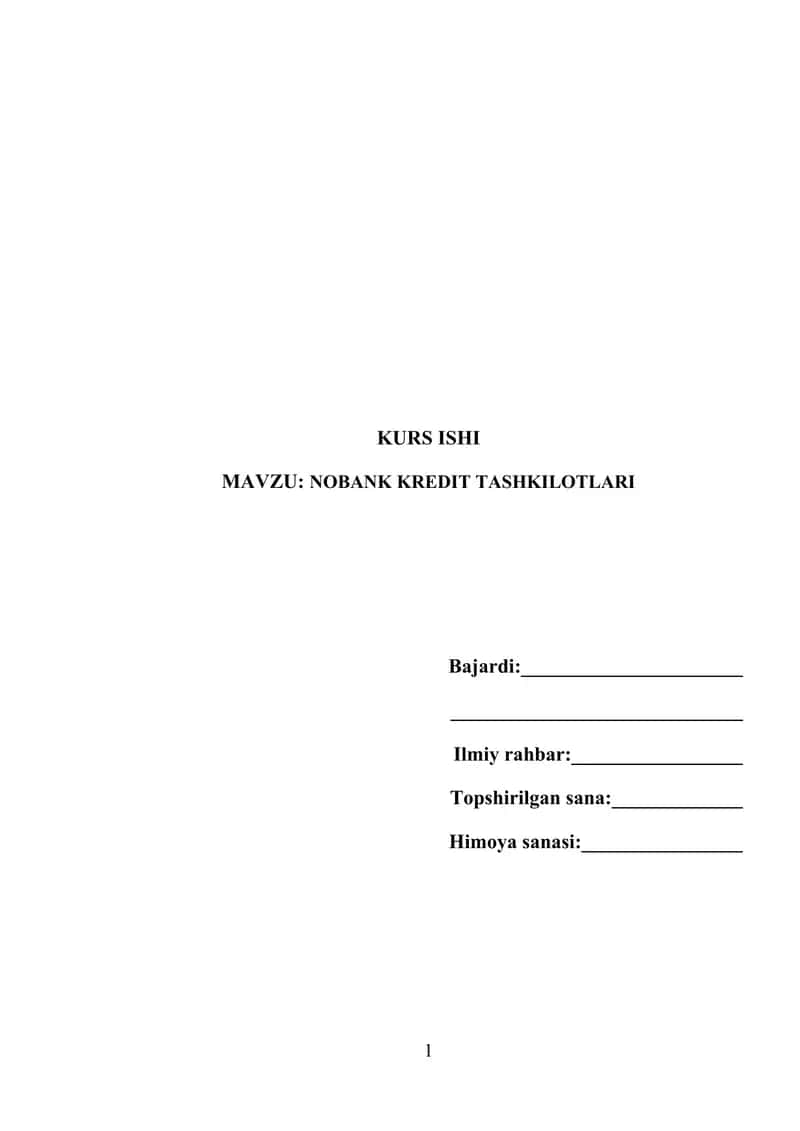 NOBANK KREDIT TASHKILOTLARI 1