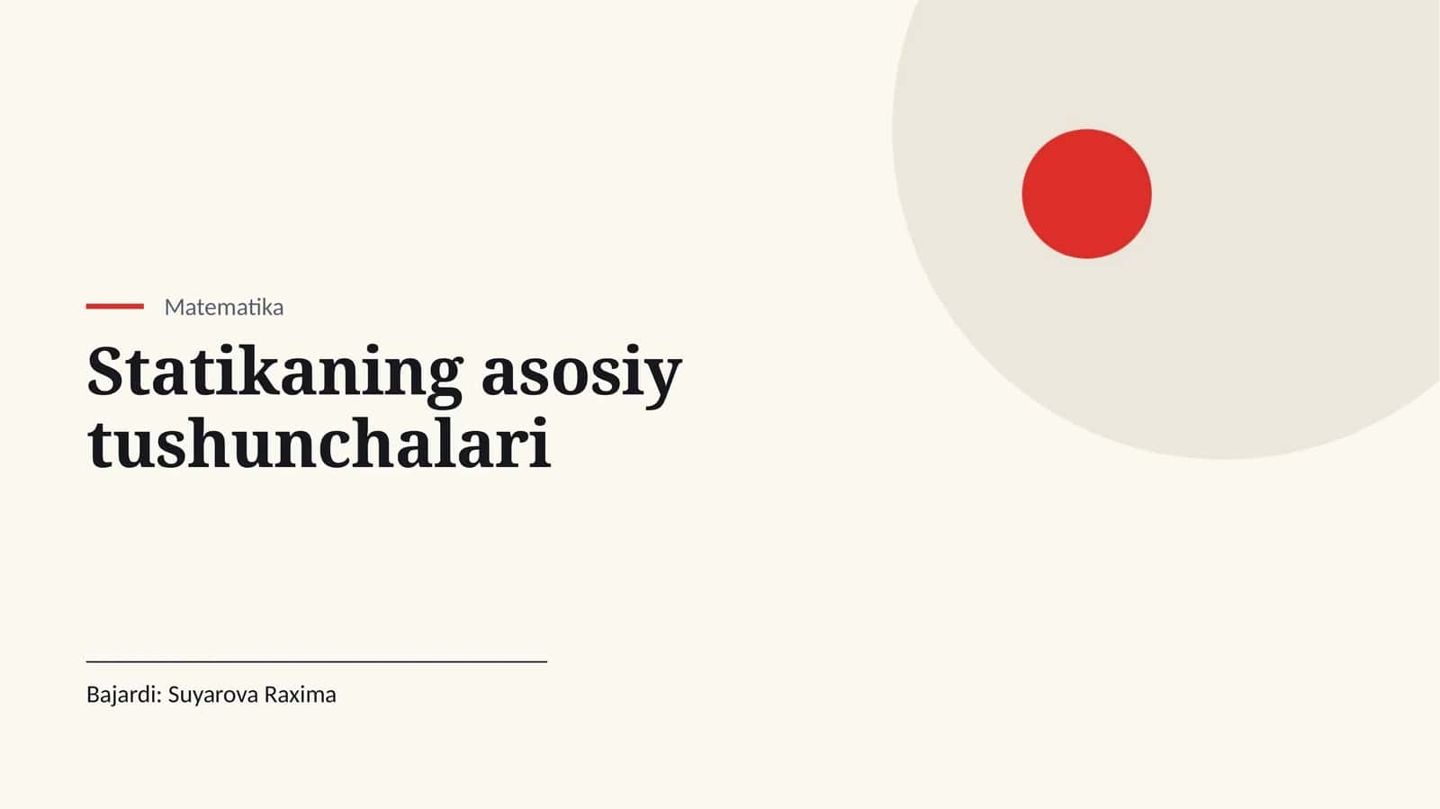 [Statikaning asosiy tushunchalari] 1
