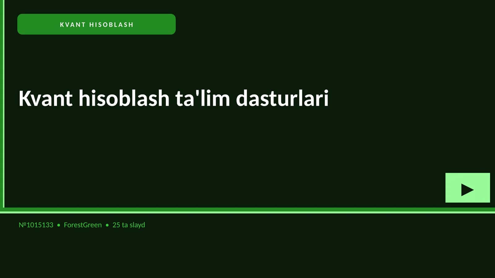 KVANT HISOBLASH 1