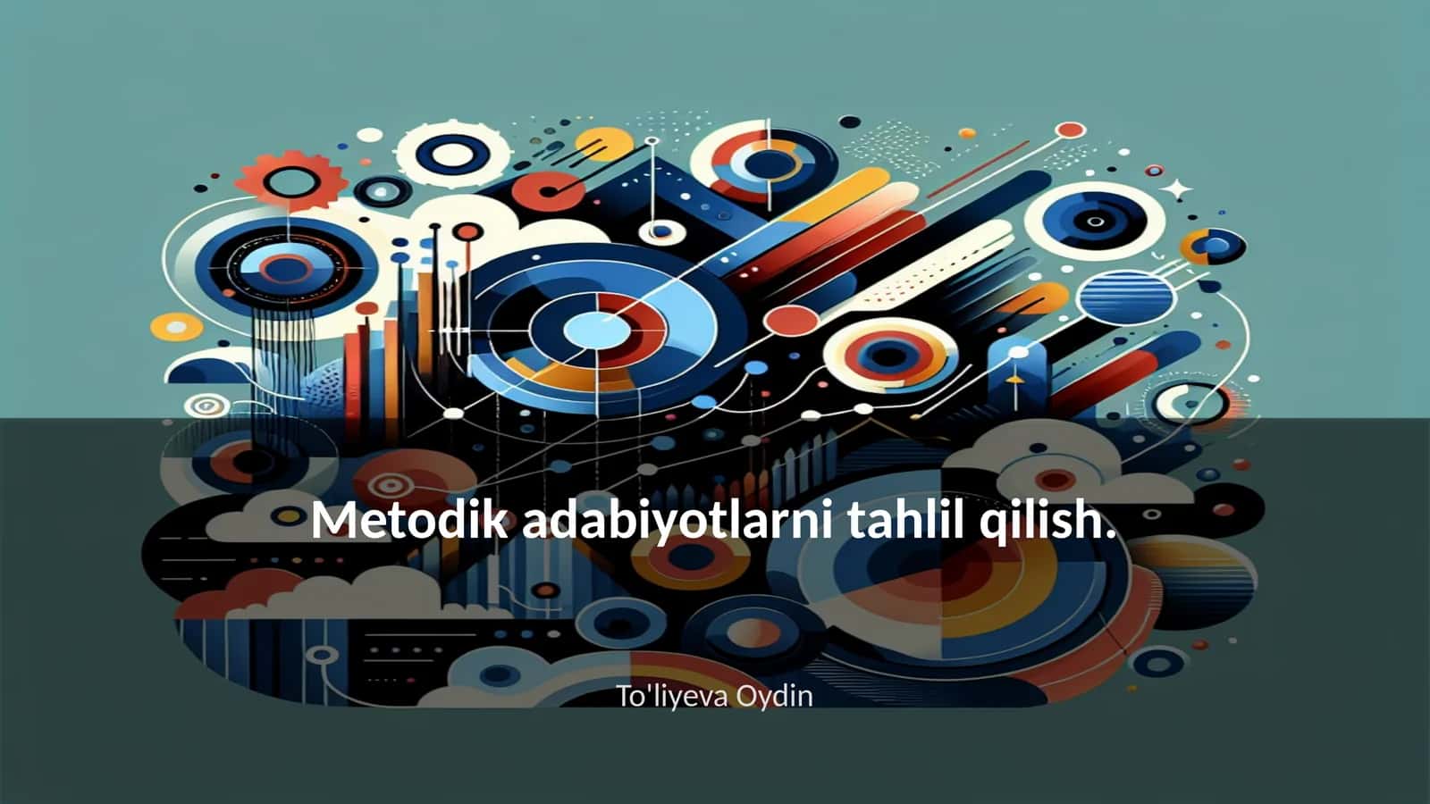 Metodik adabiyotlarni tahlil qilish 1