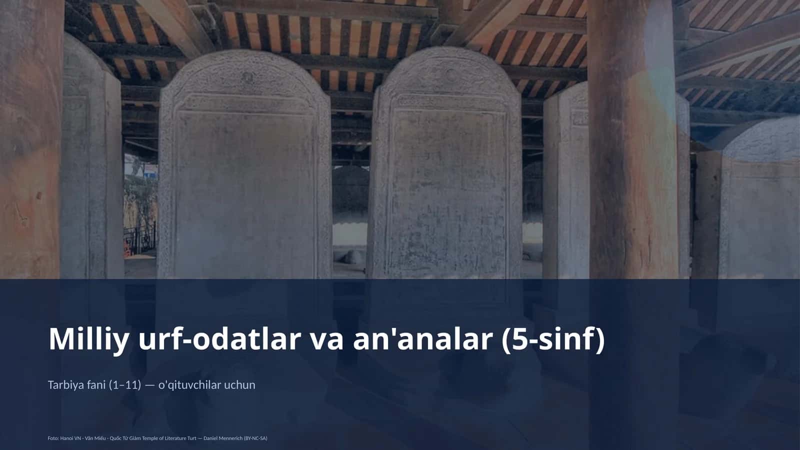 Milliy urf-odatlar va an'analar (5-sinf) 1
