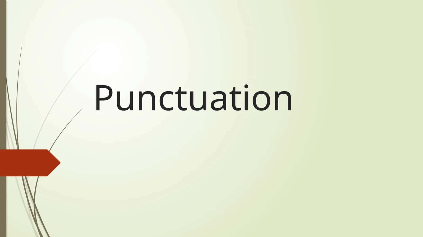 Punctuation 1
