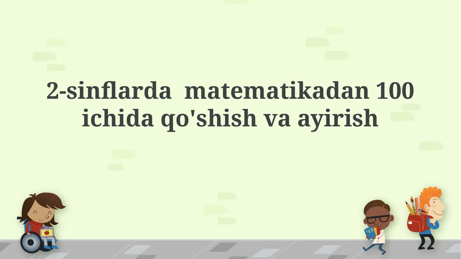 O'nlik Sistema Ichida Hisoblash 1