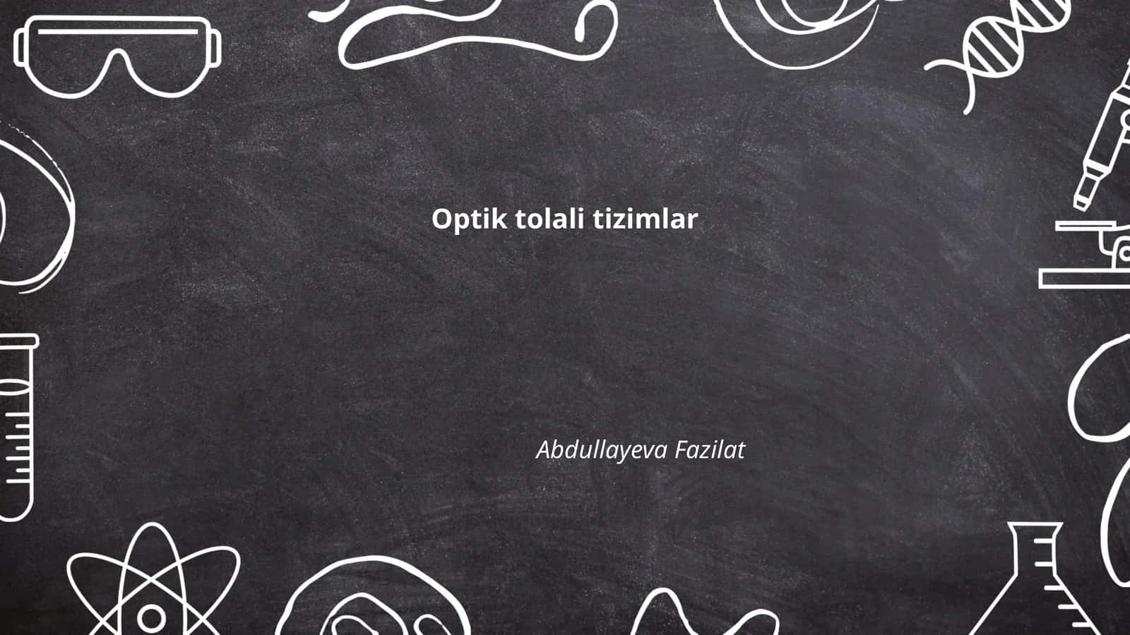 Optik tolali tizimlar 1