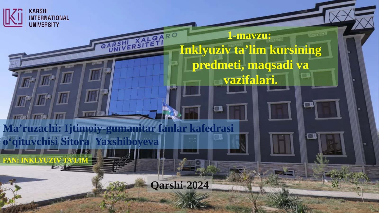 Inklyuziv ta’lim kursi 1
