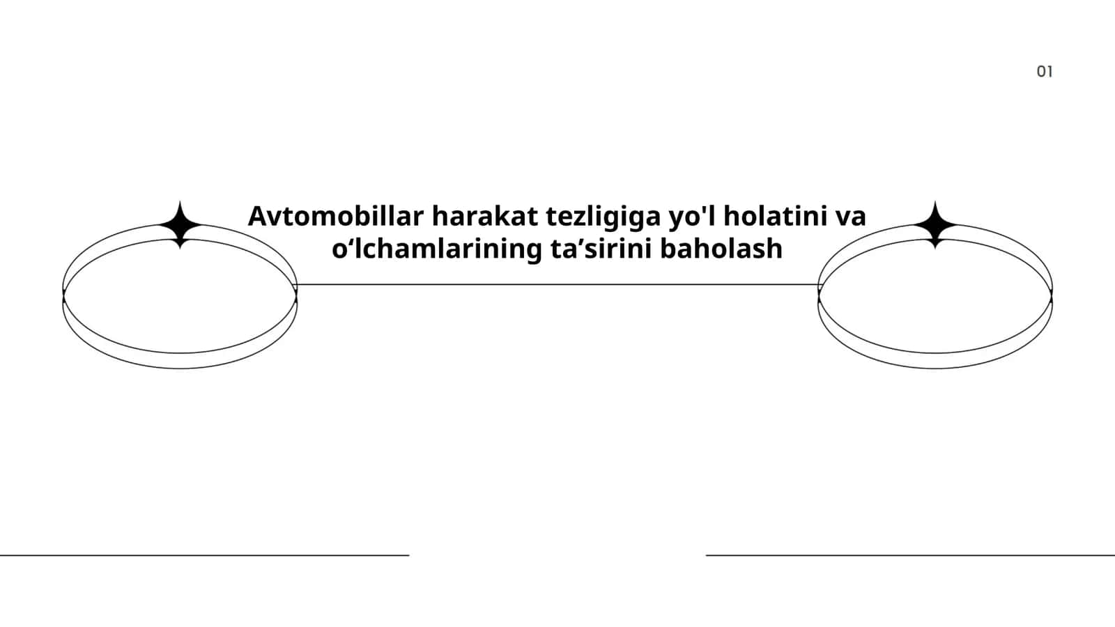 Avtomobillar harakat tezligi va yo'l qoidalari 1