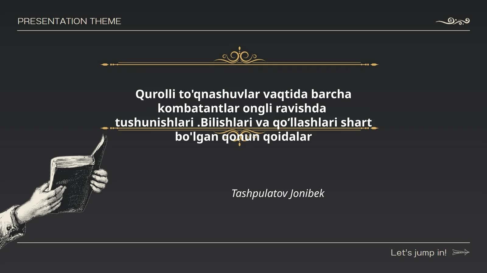 Qurolli mojarolar asosiy tushunchalari 1