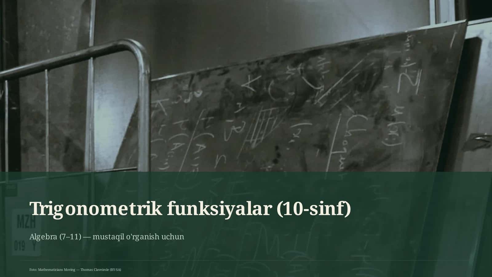 Trigonometrik funksiyalar (10-sinf) 1