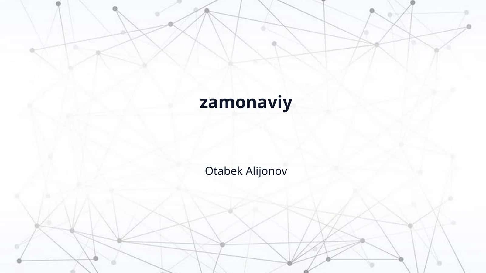 zamonaviy 1