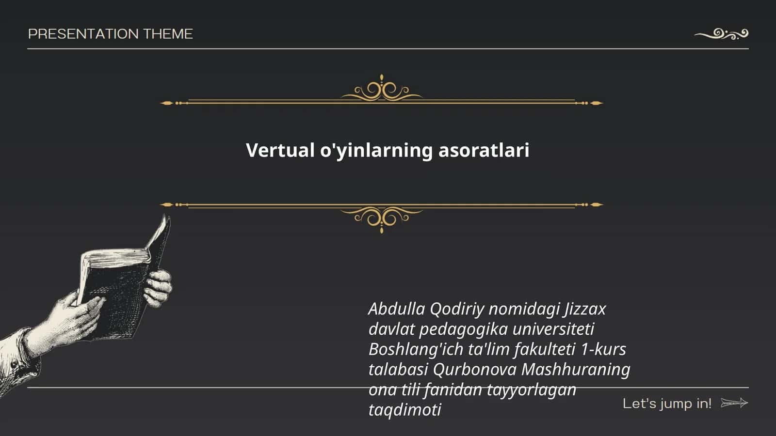 Vertual o'yinlarning asoratlari 1