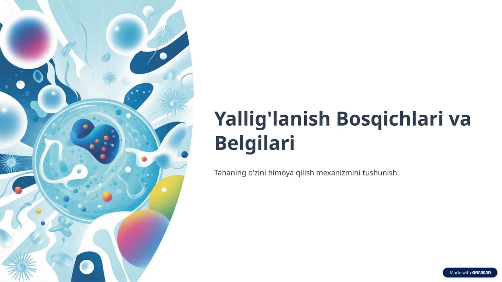 Yallig'lanish Bosqichlari va Belgilari 1