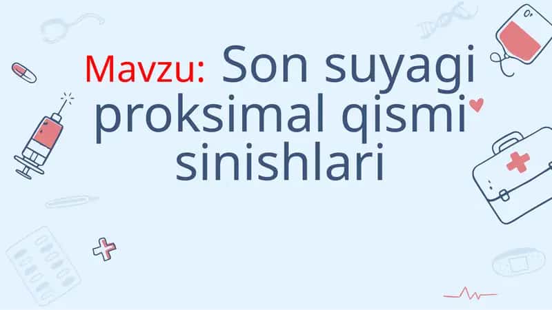 Son suyagi proksimal qismi sinishlari 1
