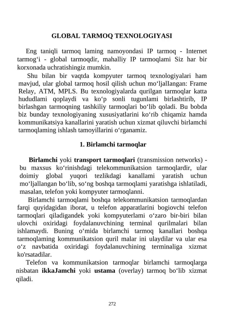 GLOBAL TARMOQ TEXNOLOGIYASI 1