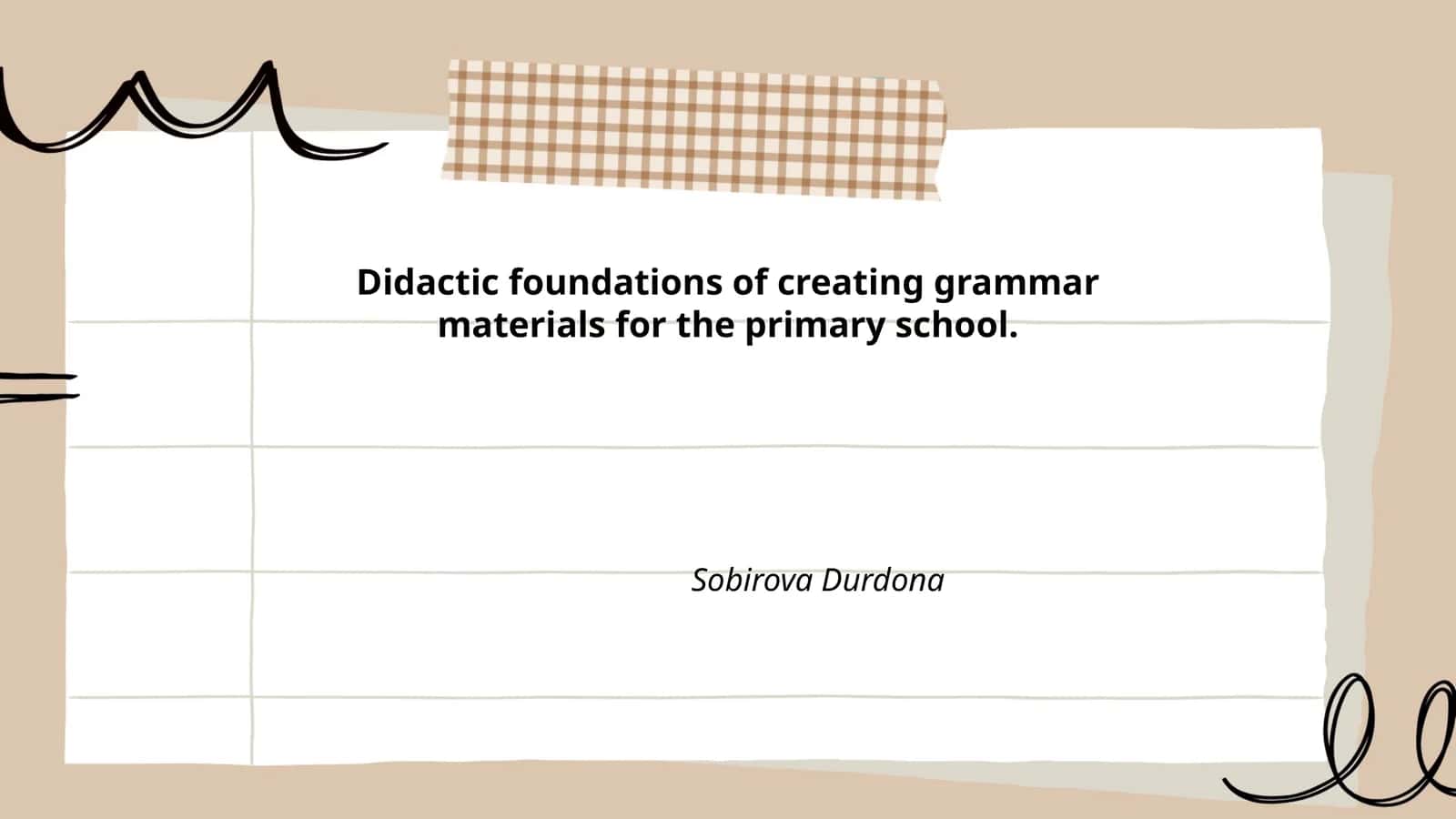 Didactic foundations of creating grammar materials for the primary school 1