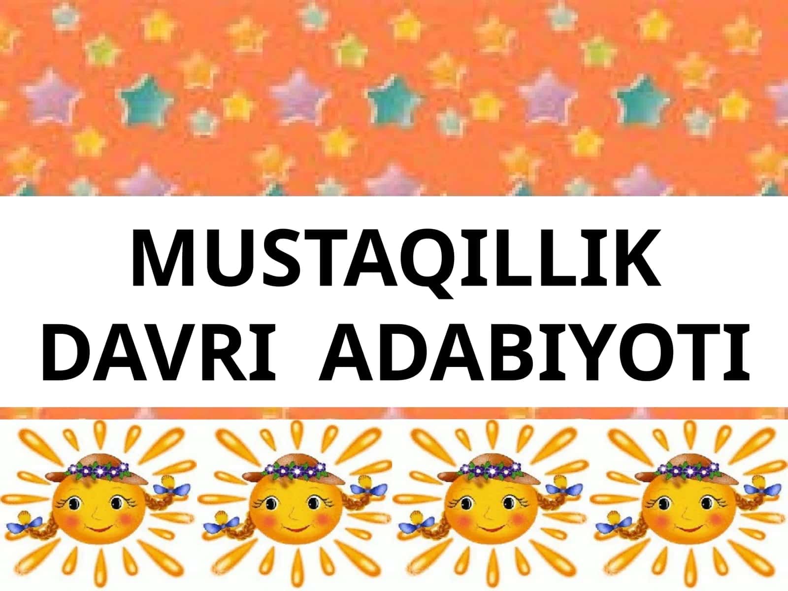 MUSTAQILLIK DAVRI ADABIYOTI 1