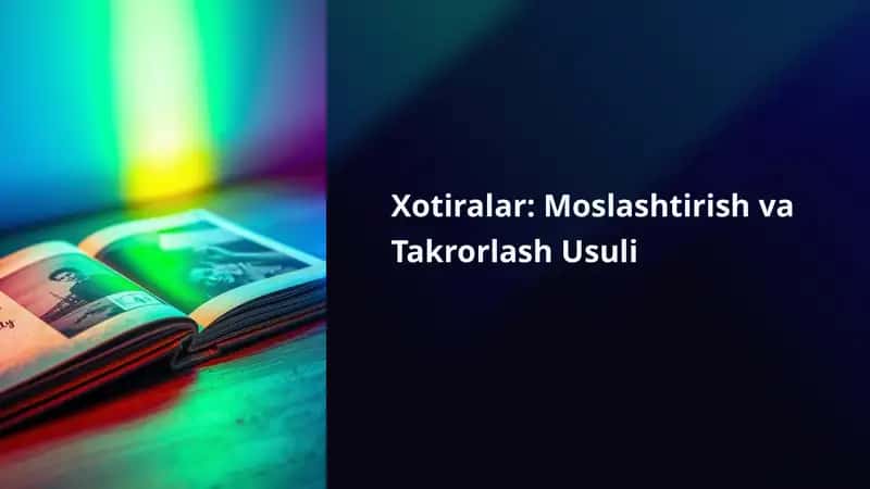 Xotiralar: Moslashtirish va Takrorlash Usuli 1