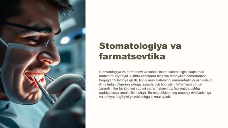 Stomatologiya va farmatsevtika 1