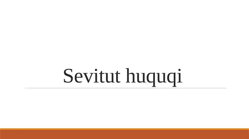 Sevitut huquqi 1