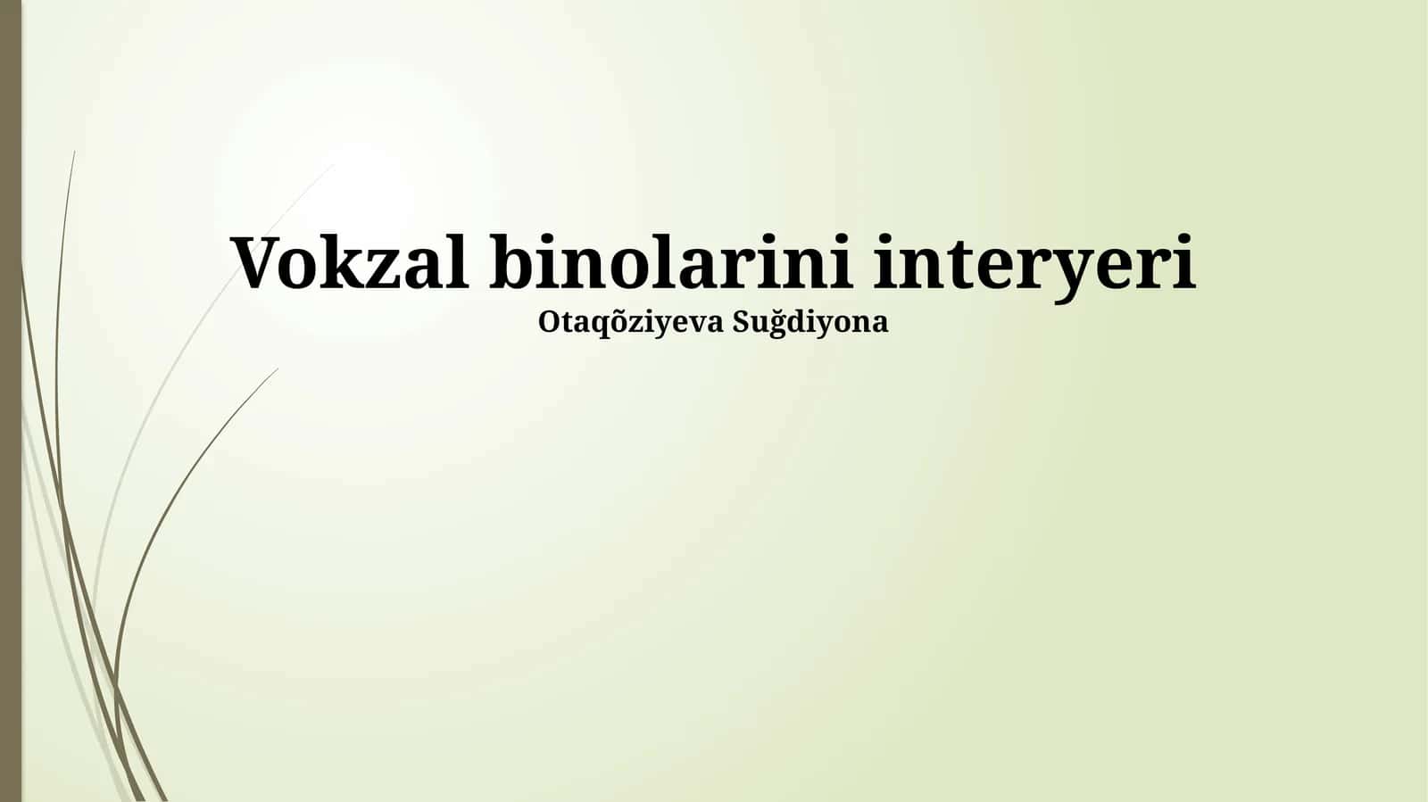 Vokzal binolarini interyeri 1