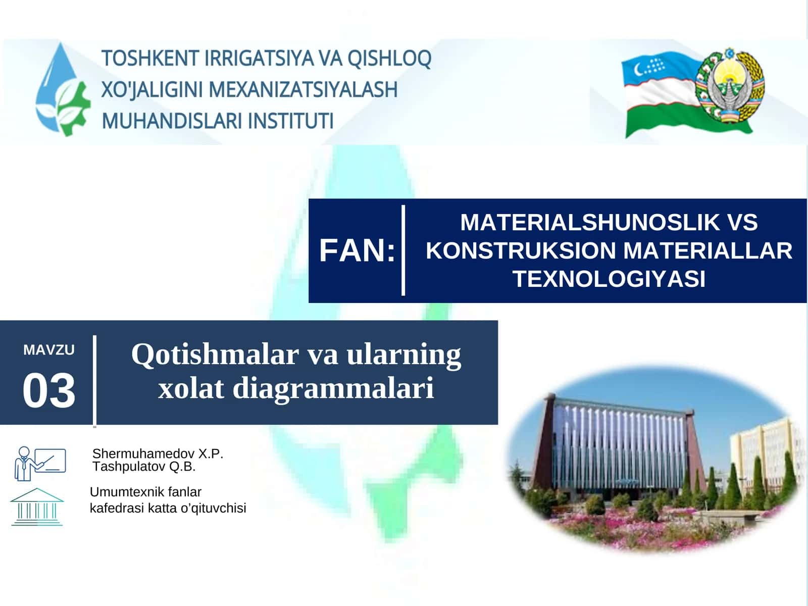 Qotishmalar va ularning xolat diagrammalari 1