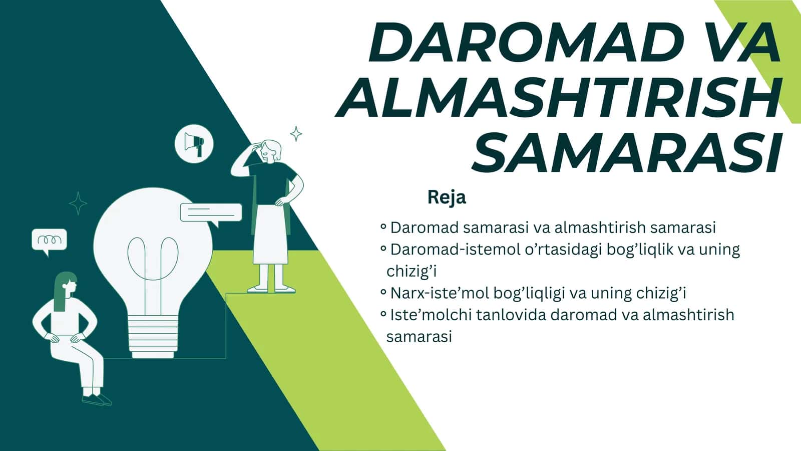 DAROMAD VA ALMASHTIRISH SAMARASI 1
