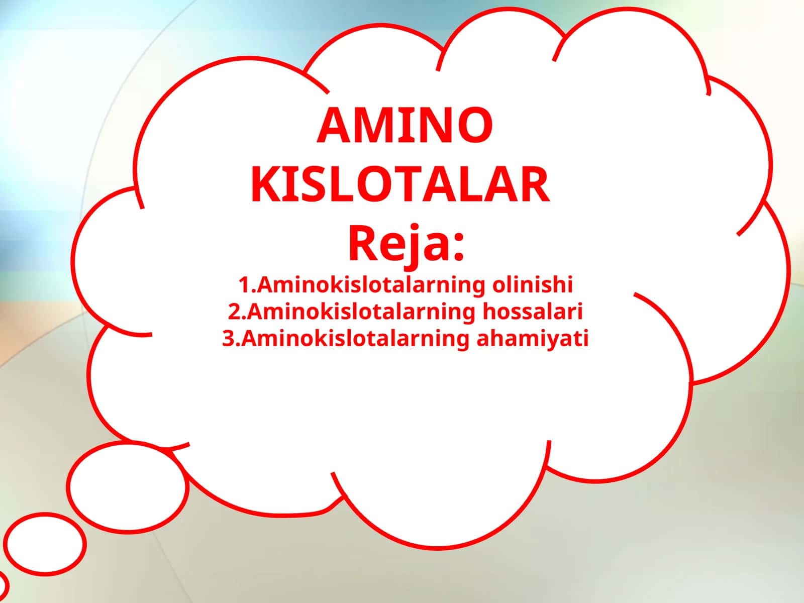 AMINO KISLOTALAR 1