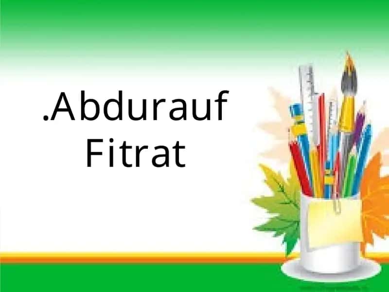 Abdurauf Fitrat 1