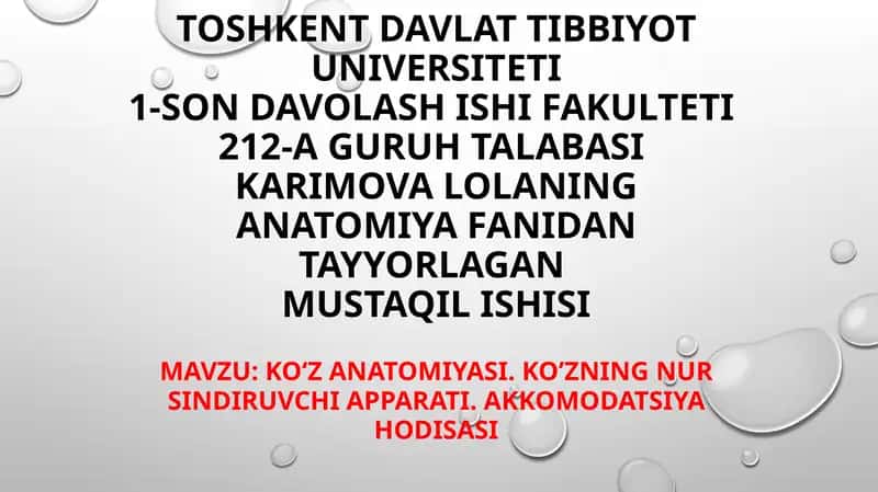 ko'z anatomiyasi 1