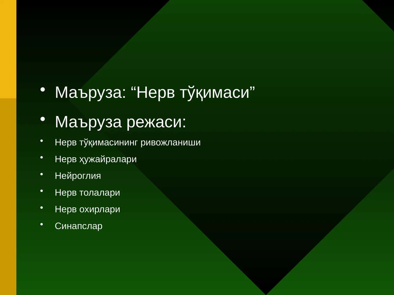 Нерв тўқимаси 1