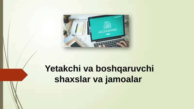 Menejment, yetakchilik va nazorat 1