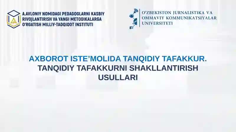 TANQIDIY TAFAKKURNI SHAKLLANTIRISH USULLARI