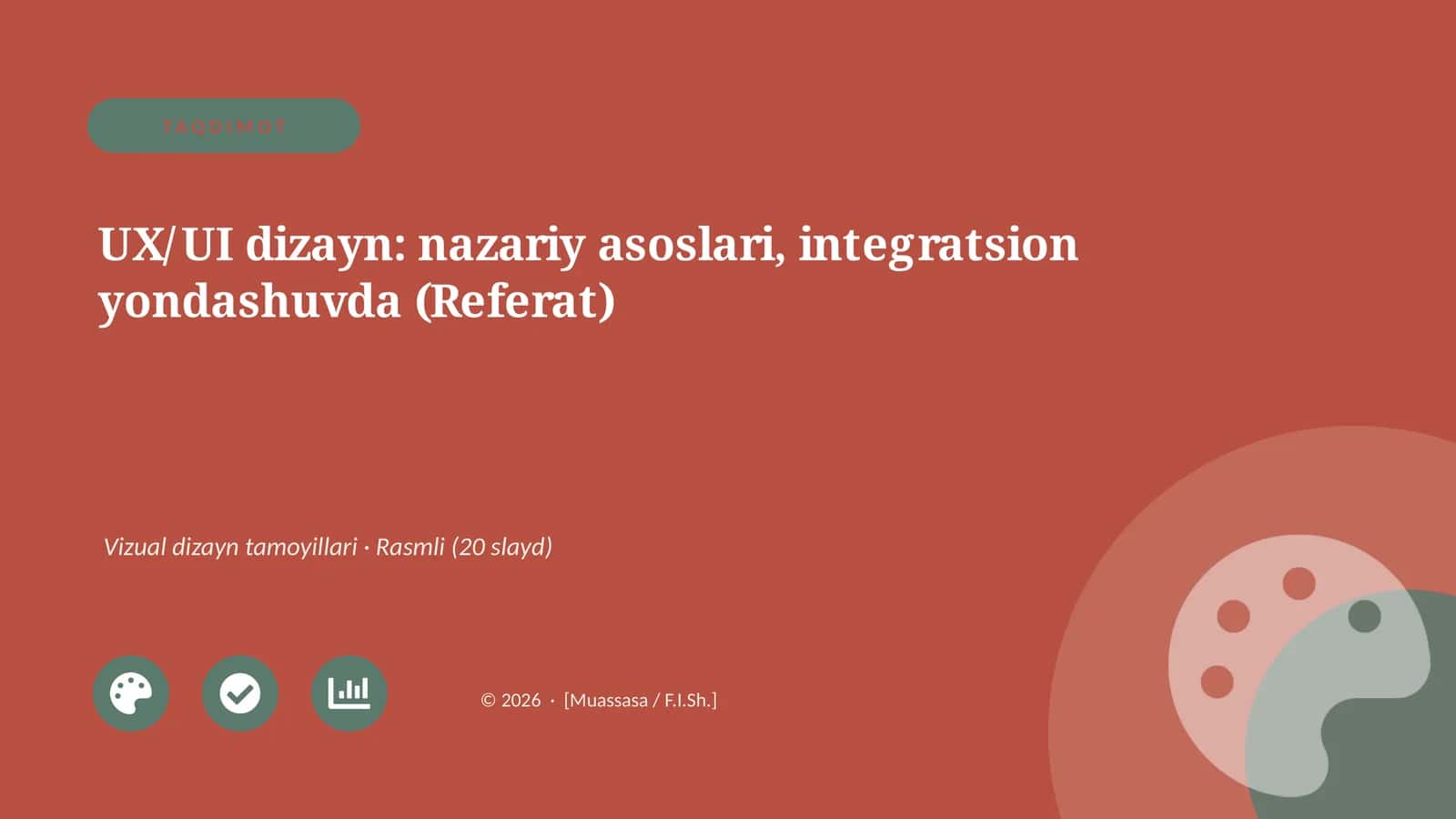 UX/UI dizayn: nazariy asoslari, integratsion yondashuvda (Referat) 1