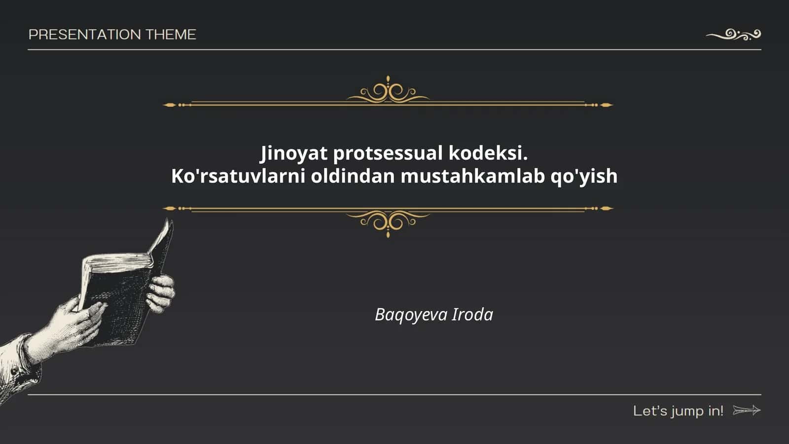 Jinoyat protsessual kodeksi 1
