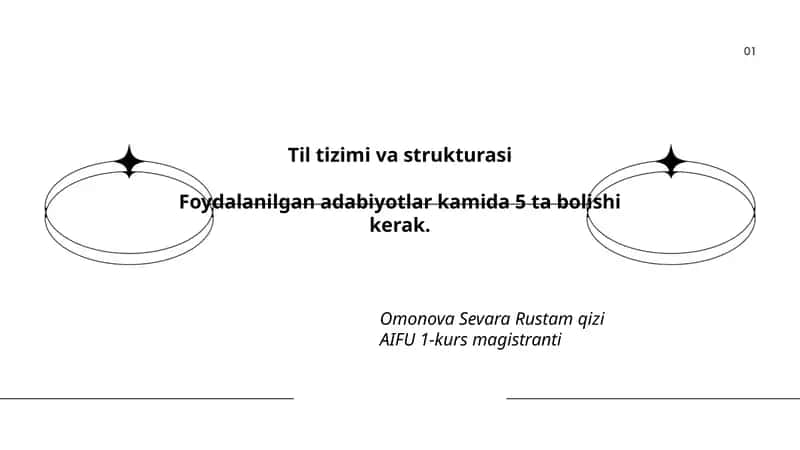 Til tizimi va strukturasi 1