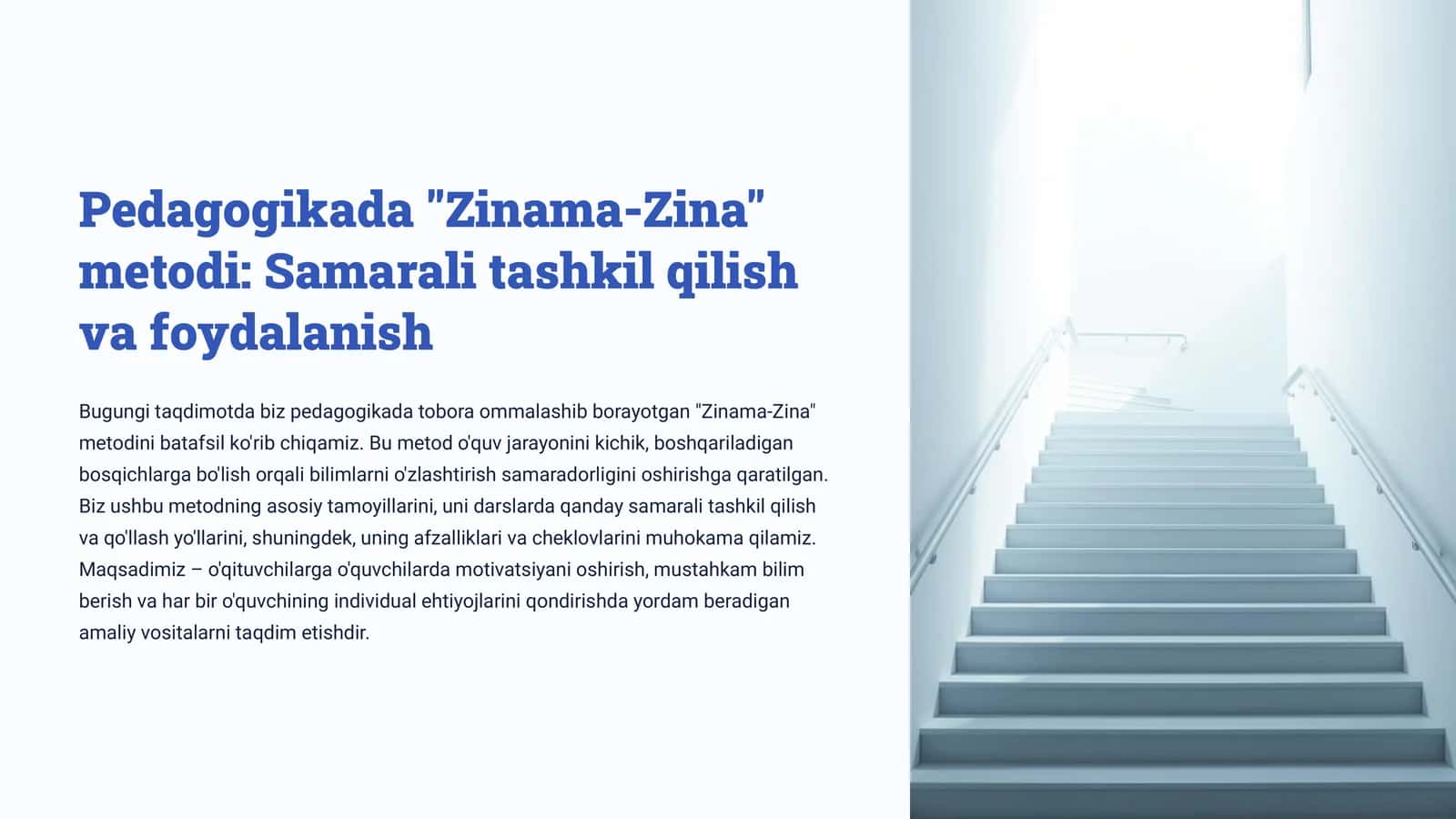 Pedagogikada Zinama-Zina metodi Samarali tashkil qilish va foydalanish 1