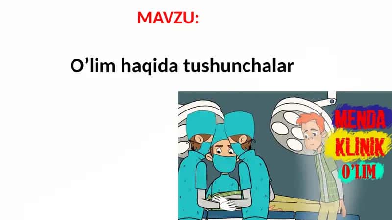 O'lim haqida tushunchalar 1